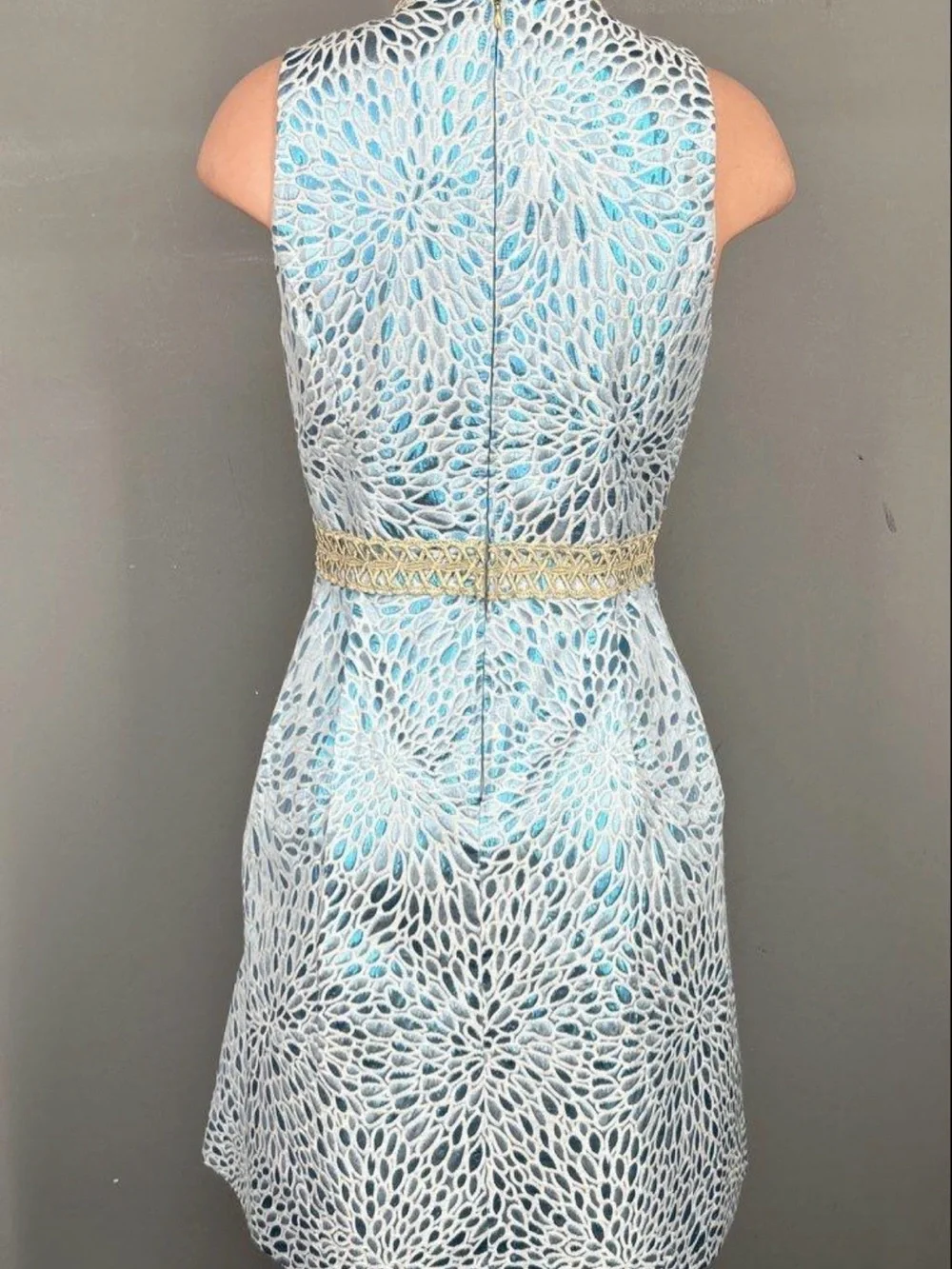 Lily Pulitzer Franci Sleeveless Blue Fit-and-Flare Dress~ NWT~ Sz 4 - Picture 3 of 5